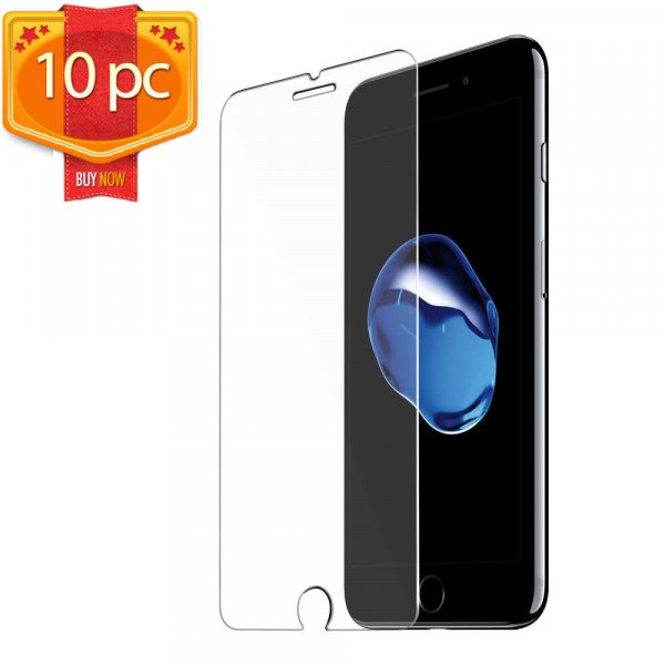 Wholesale iPhone 8 / 7 / 6S / 6 Tempered Glass Screen Protector 10pc Clear (10pc Package)